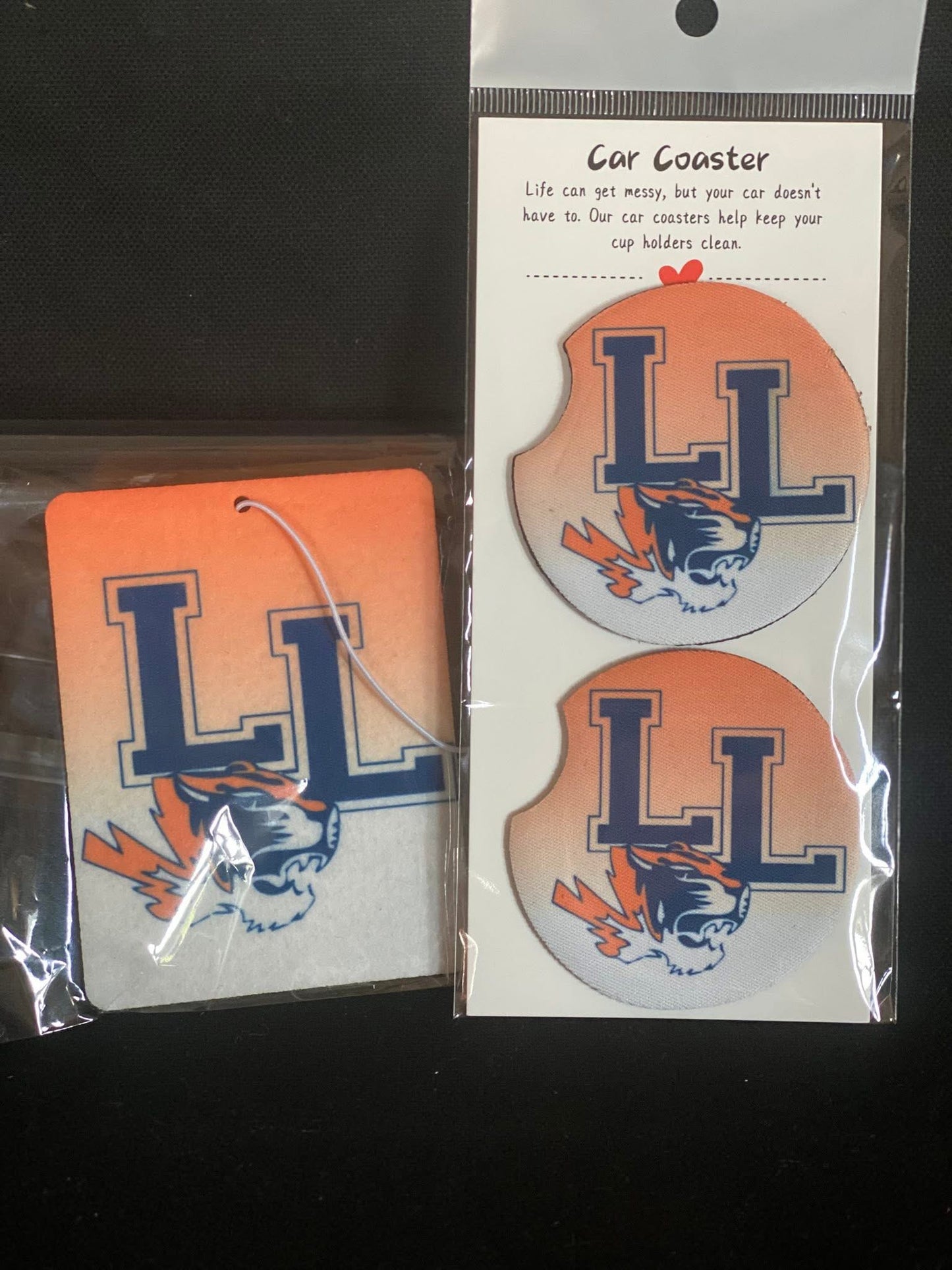 Car coaster/ air freshener set