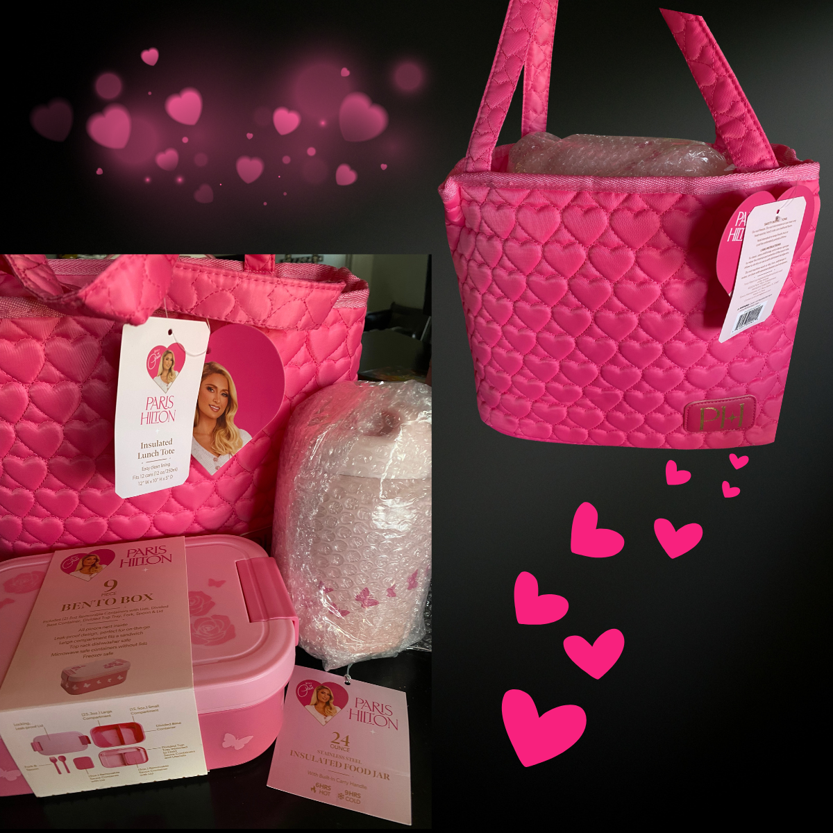 Paris lunch bag set