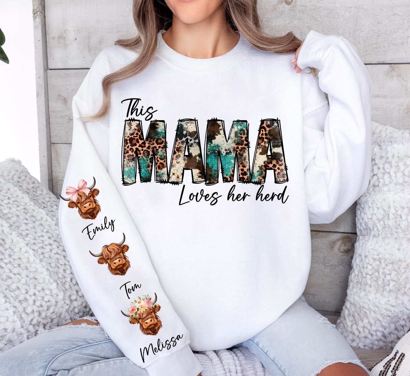 Mama loves her herd sweater