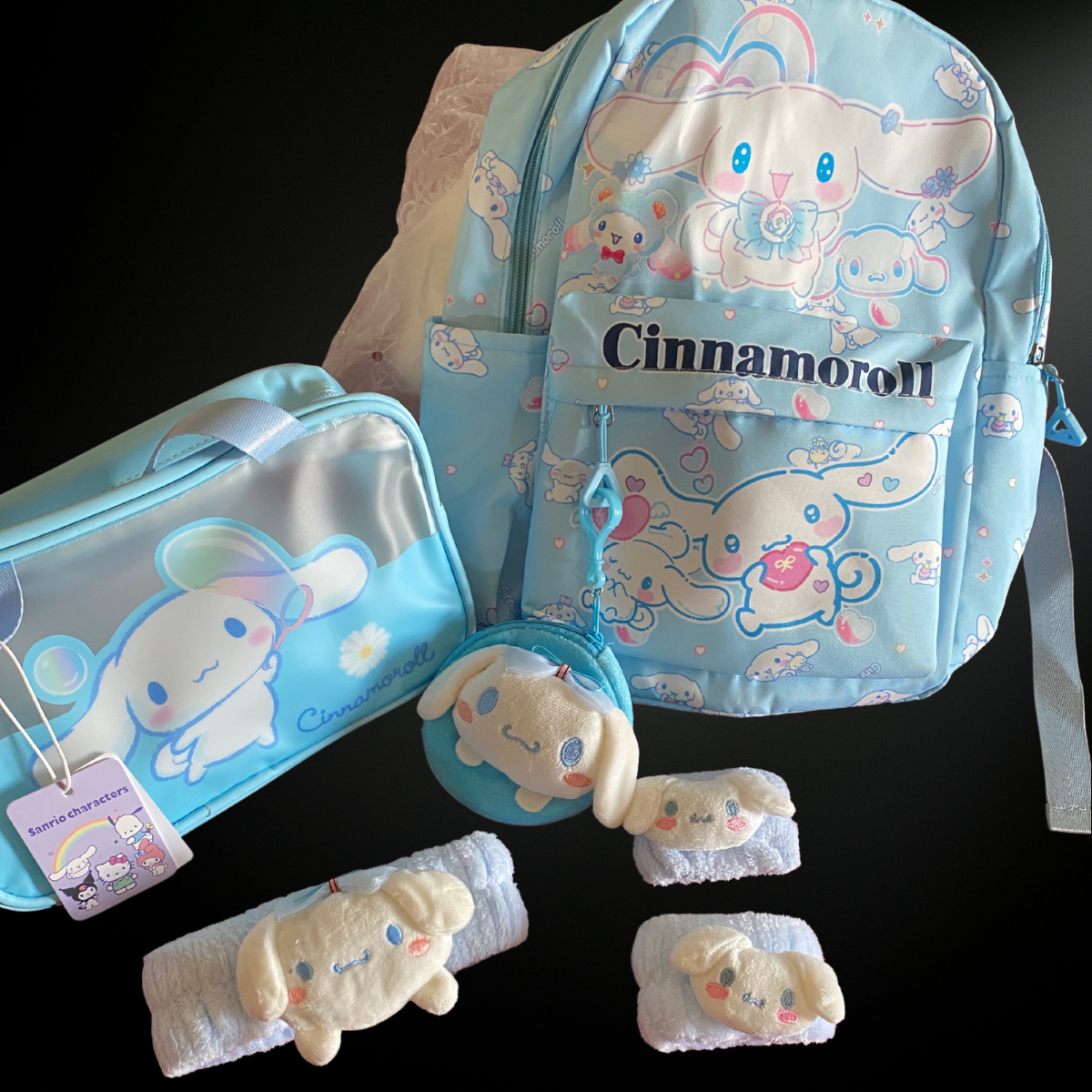 Cinnamon roll backpack set