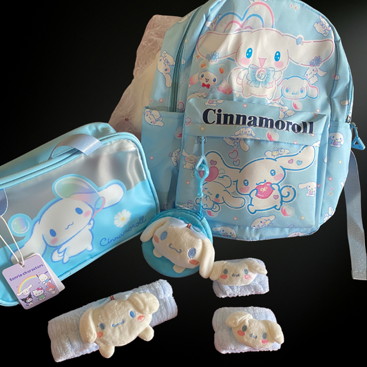 Cinnamon roll backpack set